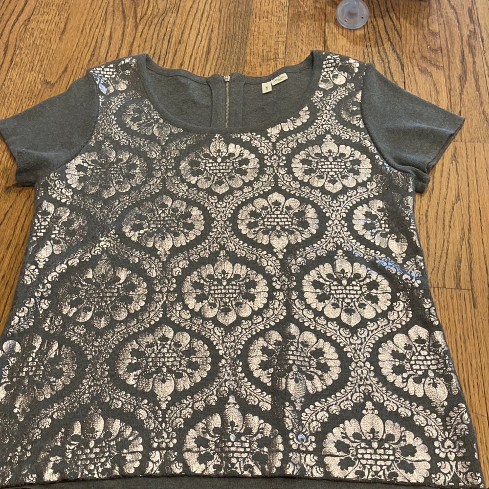 Anthropologie short sleeve sweater